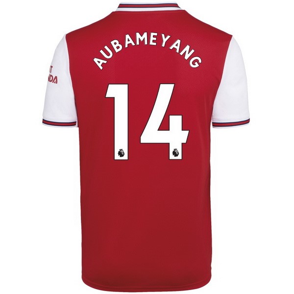 Camiseta Arsenal NO.14 Aubameyang Primera equipo 2019-20 Rojo